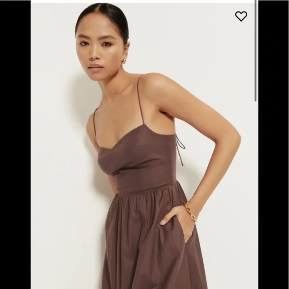 NWT Reformation Vinny Dress cafe - Picture 3 of 8